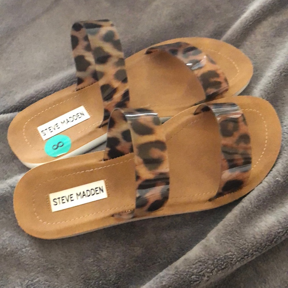 New Steve Madden Leopard Sandals